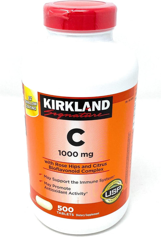 Kirkland Signature Vitamina C 1000 mg, 500 tabletas