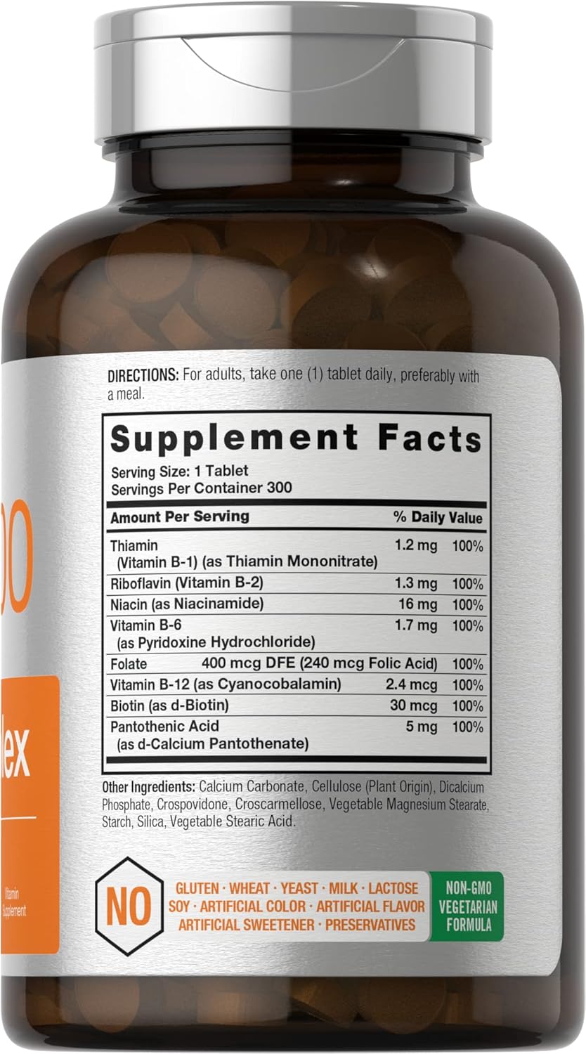Horbäach Complejo Vitamínico B-100, 300 Comprimidos