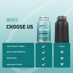 Herbtonics Sea Moss, Black Cumin Seed, Ashwagandha, Burdock Root & ACV Complex | Apoyo Inmunidad, Estrés y Digestión | 60 Cápsulas