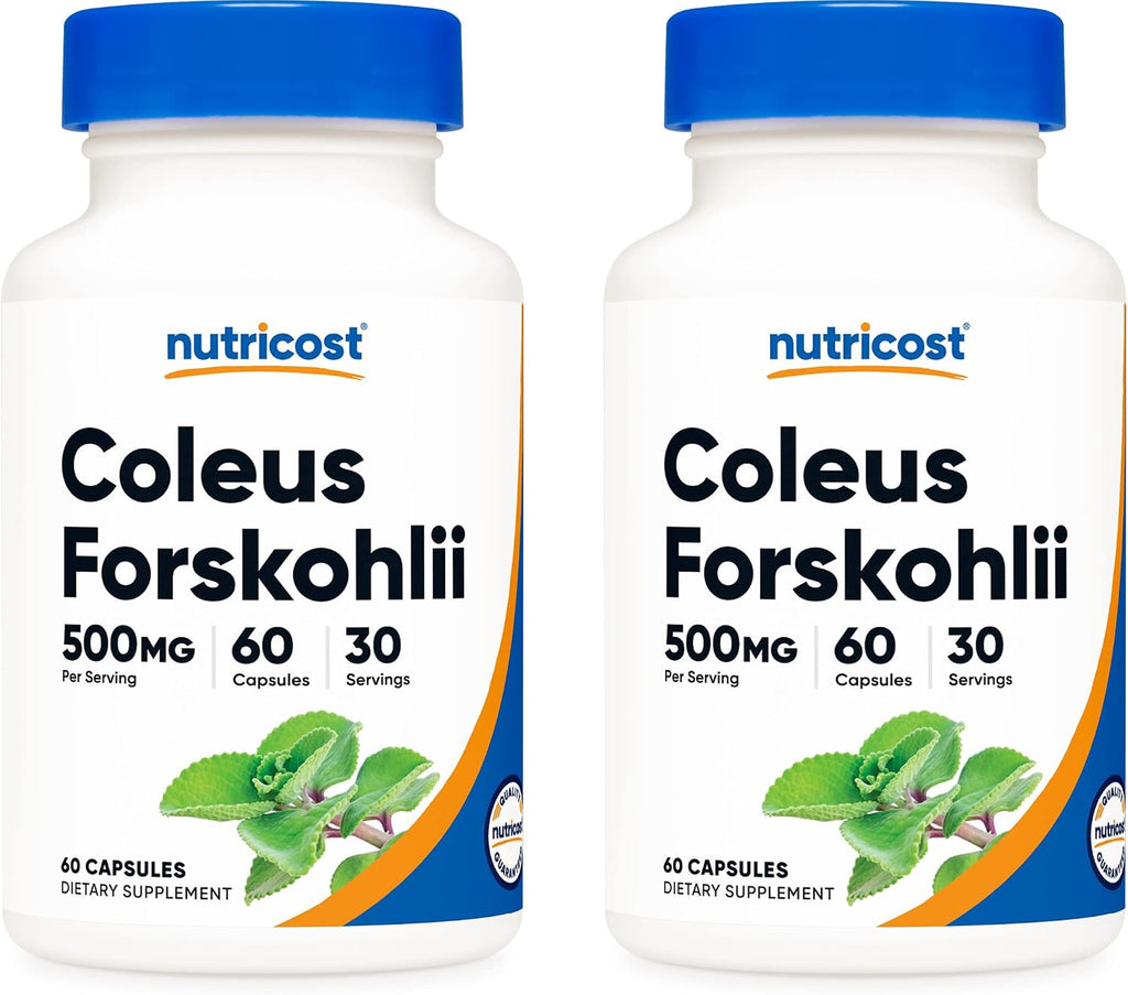Nutricost Coleus Forskohlii 500mg, 60 Capsules - Maximum Strength Formula