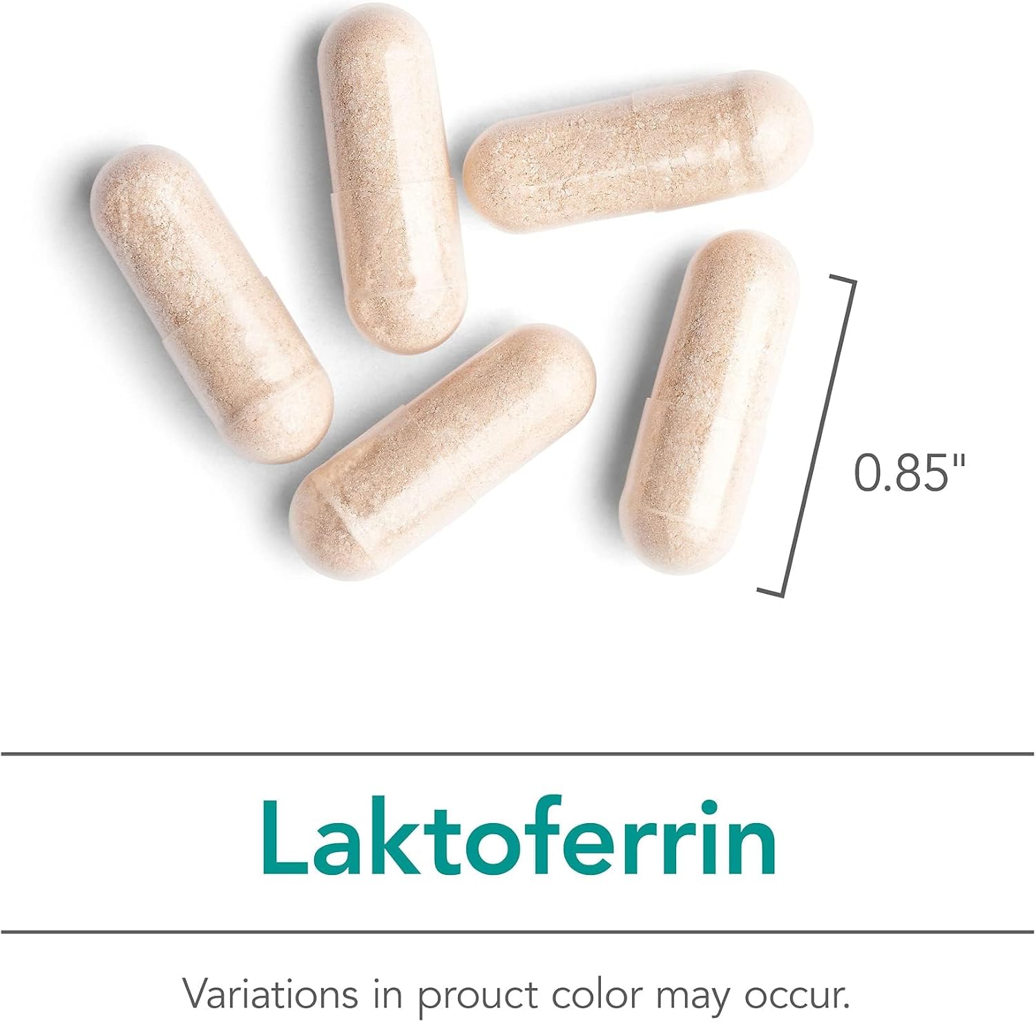 Nutricology ARG Laktoferrin - 250 mg Lactoferrina Glicoproteína - Apoyo Inmunológico - Cápsulas Vegetarianas - 120 Cápsulas