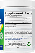 Best Naturals Taurina Pura 1000mg - Polvo de Taurina de Forma Libre - 454g (Pack de 2)