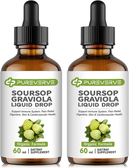 Herbal Goodness Graviola (Guanábana) Gotas Líquidas para el Apoyo Celular, Sistema Inmunitario y Salud Digestiva, Sin – Image 7
