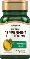 Aceite de Menta en Cápsulas Blandas - Piping Rock, 100mg, 120 Cápsulas