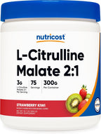 Nutricost L-Citrulina Malato 2:1 (300 g) (Sabor Strawberry Kiwi)