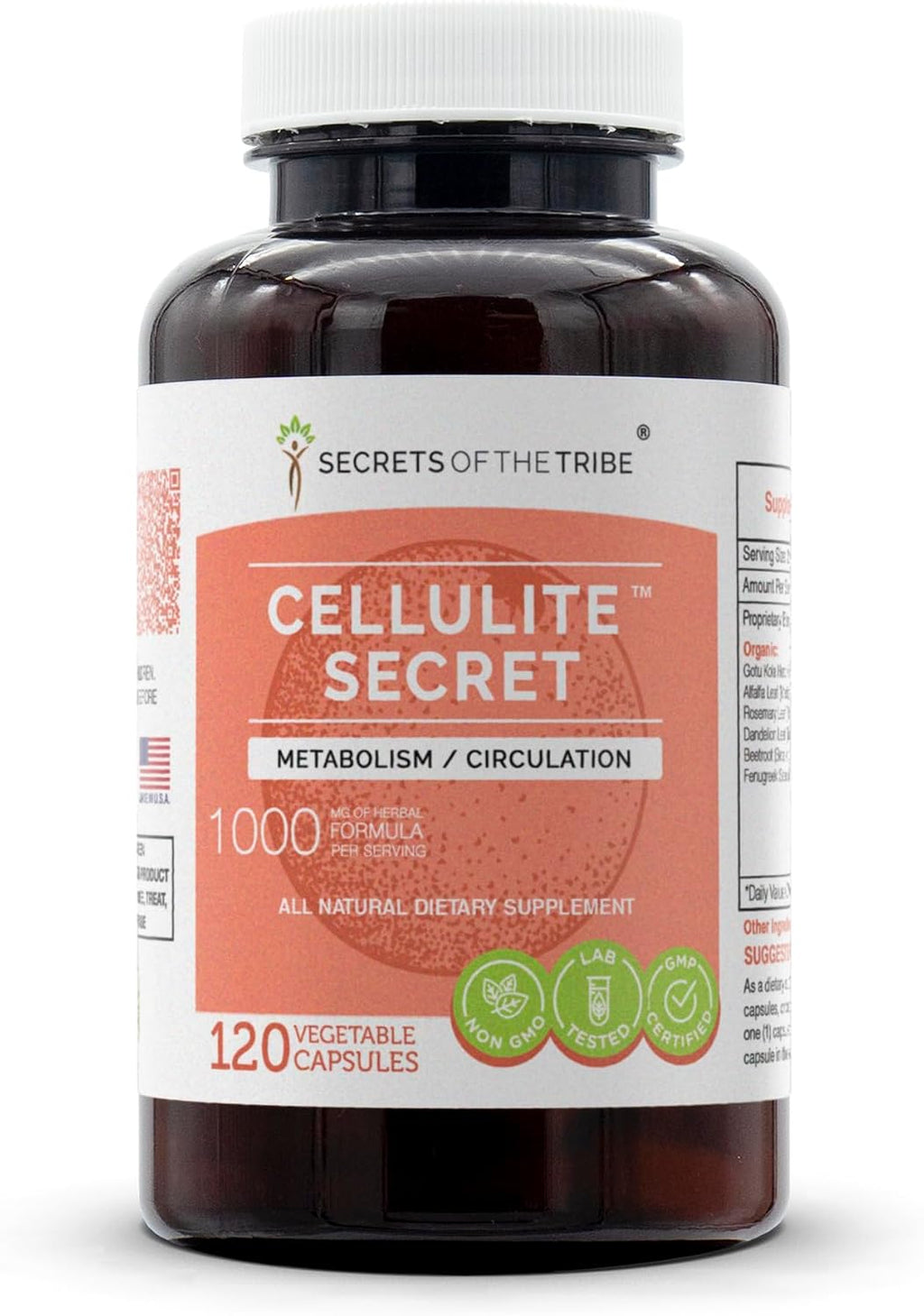 Secrets of the Tribe Cellulite Secret 60 Cápsulas (1000 mg)