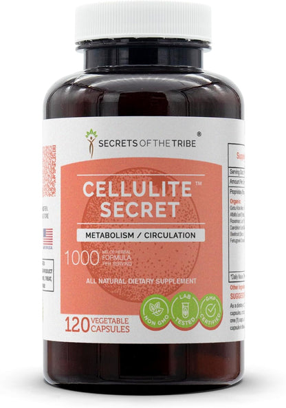 Secrets of the Tribe Cellulite Secret 120 – Gotu Kola: Tradicionalmente utilizada en la medicina ayurvédica por su – Image 1