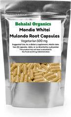 Mondia Whitei (Mulondo) Raíz en Polvo 500mg - 100 Cápsulas Vegetarianas