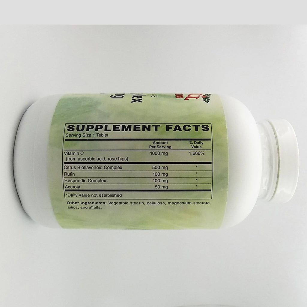 Holly Hill Health Foods Ultra Complex C 1000 mg, 250 Comprimidos Vegetarianos