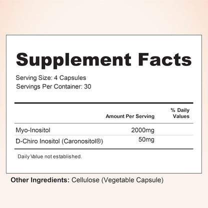 Nourished 40:1 Myo-Inositol & D-Chiro Inositol – 360 Cápsulas – Image 8