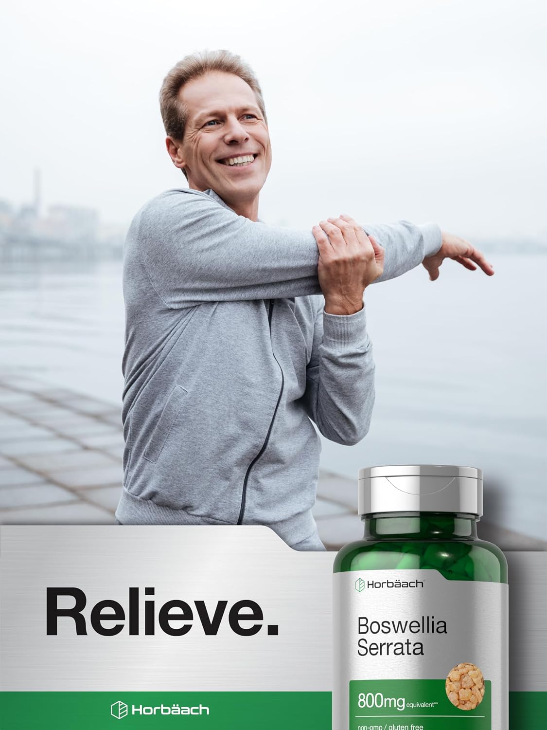Horbäach Extracto de Boswellia Serrata en Cápsulas | 120 uds | Suplemento Herbal | No Transgénico, Sin Gluten