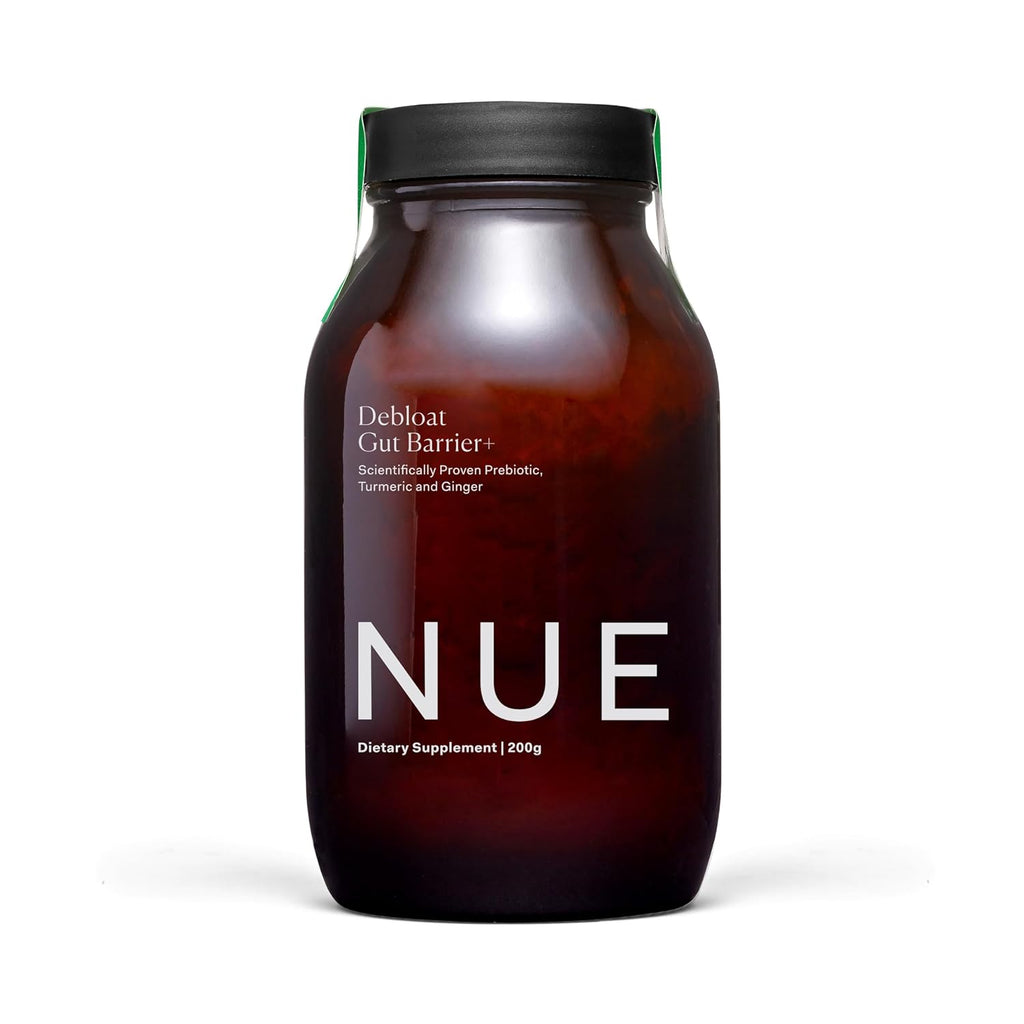 The Nue Co. Debloat Gut Barrier+ - Prebiótico en Polvo con Cúrcuma y Jengibre, 200g