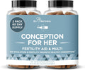 Eu Natural Conception for Her - Suplemento de Fertilidad para Mujeres con Myo-Inositol, Folato, Shatavari y Vitex - 120 Cápsulas Veganas