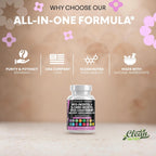Clean Nutraceuticals Myo-Inositol & D-Chiro Inositol 2050mg - Suplemento de Fertilidad 40:1 con Ashwagandha, Maca, Vitex, DHA y Vitaminas (2 Paquetes)