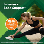 Vitafusion Power Plus Vitamina D3 K2 Gomitas, 3000 UI, 60 Unidades, Sabor Tropical Punch