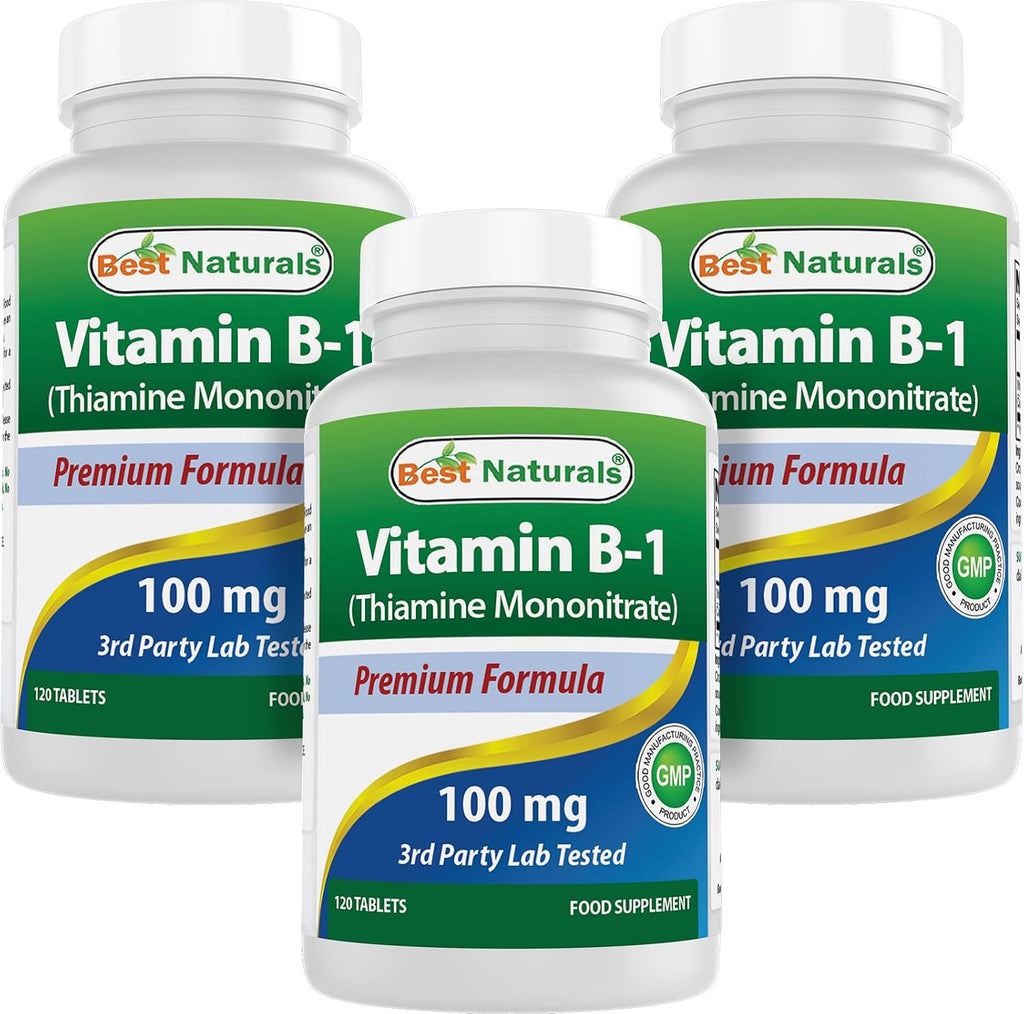 Best Naturals Vitamina B1 (Tiamina Mononitrato) 100 mg - 120 Comprimidos
