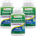 Best Naturals Vitamina B1 (Tiamina Mononitrato) 100 mg, 120 Tabletas (Pack de 3)