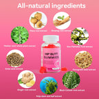 Laicuherb BBL Gummies para Mujeres Curvas - Sabor a Bayas, Gomitas con Vitaminas A, C, E y B6, 60 unidades, Forma de Oso, Mezcla Herbal