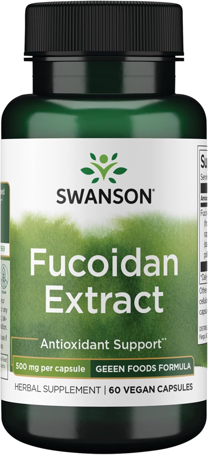 Extracto de Fucoidan de Alga Parda, 500 mg, 60 Cápsulas Veganas