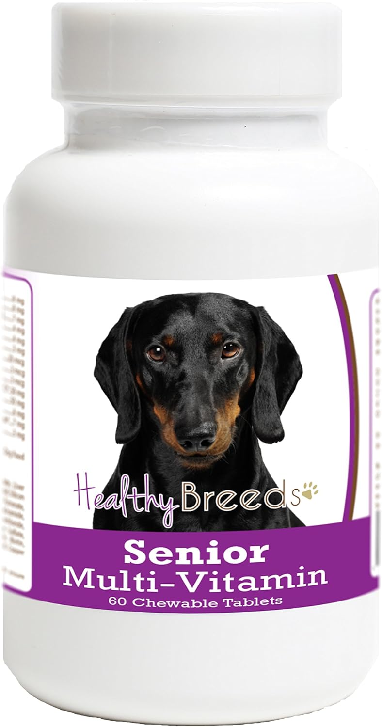 Healthy Breeds Multivitamínico Senior para Perros Dachshund 60 Comprimidos