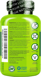 NATURELO Multivitamínico Prenatal con Hierro Quelado Suave, Folato Metílico, Calcio Vegetal y Colina - Vegano - Sin Gluten - 180 Cápsulas