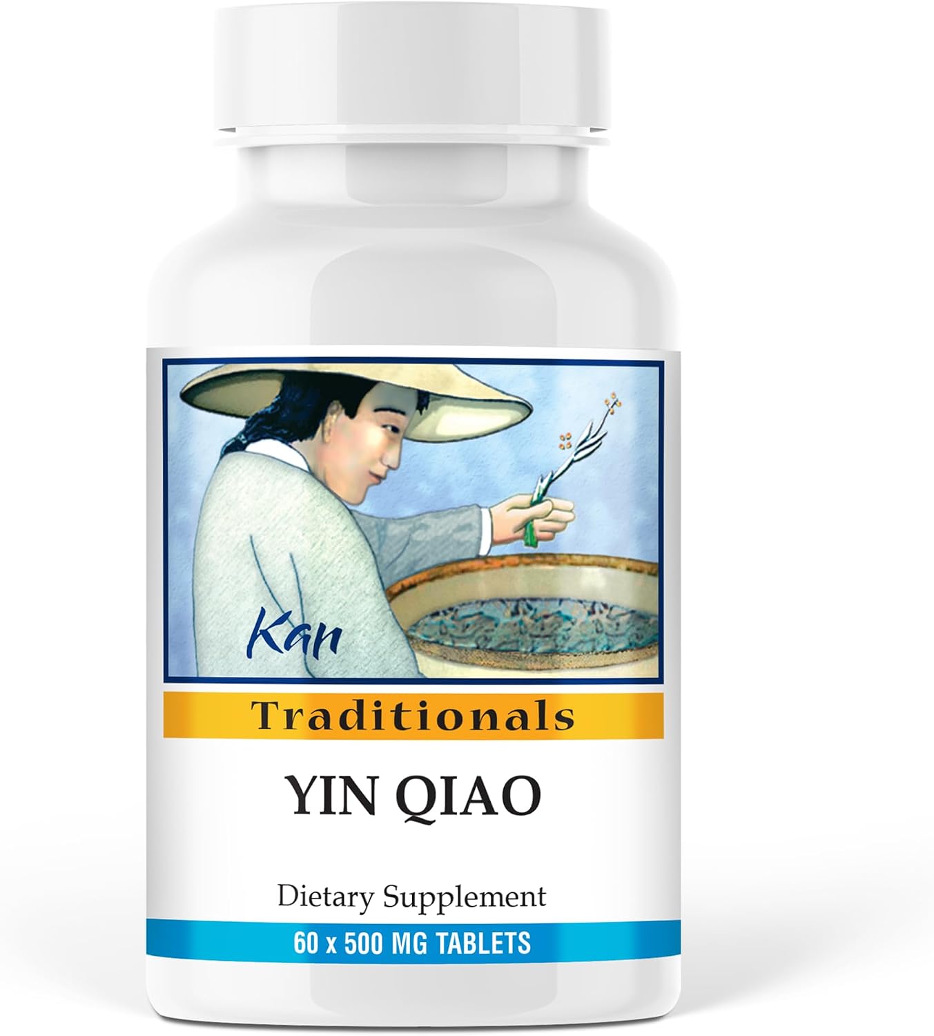 Kan Herbs Yin Qiao – Fórmula Herbal Tradicional China, 120 Comprimidos