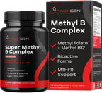 Complejo B Metilado - Complejo B Bioactivo con 5-MTHF Metilfolato y B12 Metilcobalamina - 90 Cápsulas