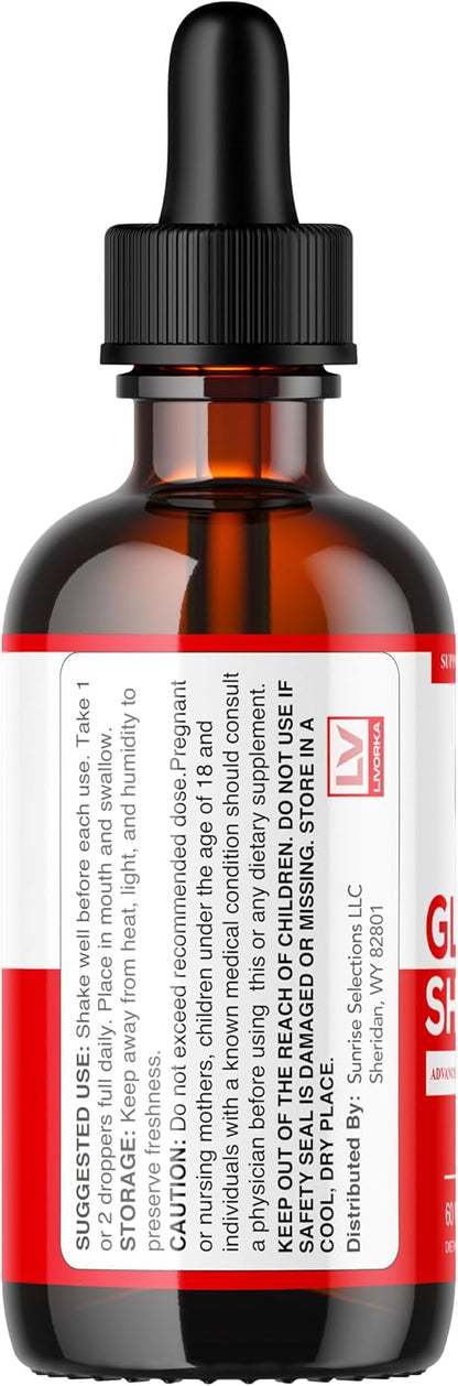 (5 Pack) Glycogen Shield Pro - Gotas de Glycogen Shield Pro, Gotas de GlycogenShield Pro, Soporte GlycogenShield Pro, Soporte Glycogen Shield Pro, Suplemento Glycogen Shield Pro, 5 Botellas para 150 Días