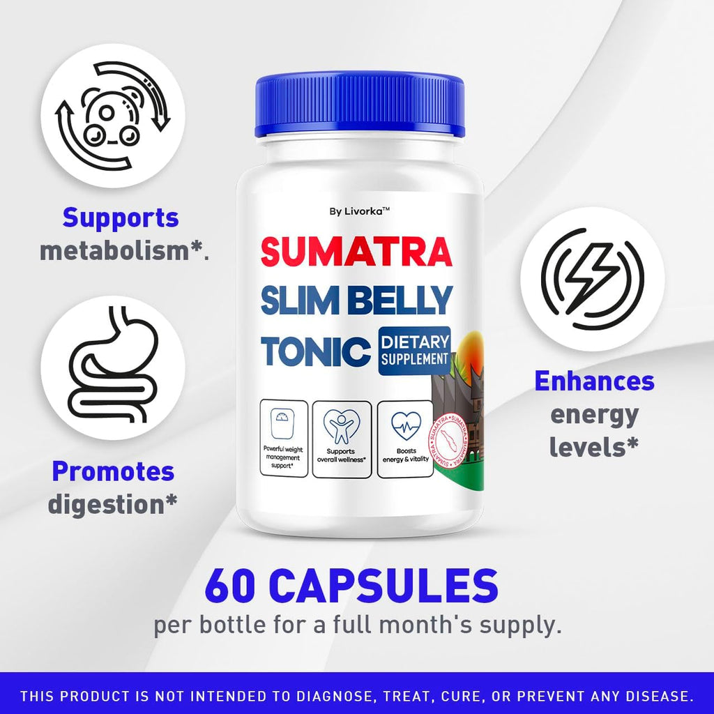 Sumatra Slim Belly Tonic – 180 Cápsulas (3 Paquetes)