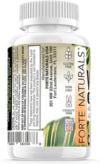 FORTE NATURALS Vitamina D3 5000 IU (125 mcg) - Cápsulas Blandas para Estómagos Sensibles