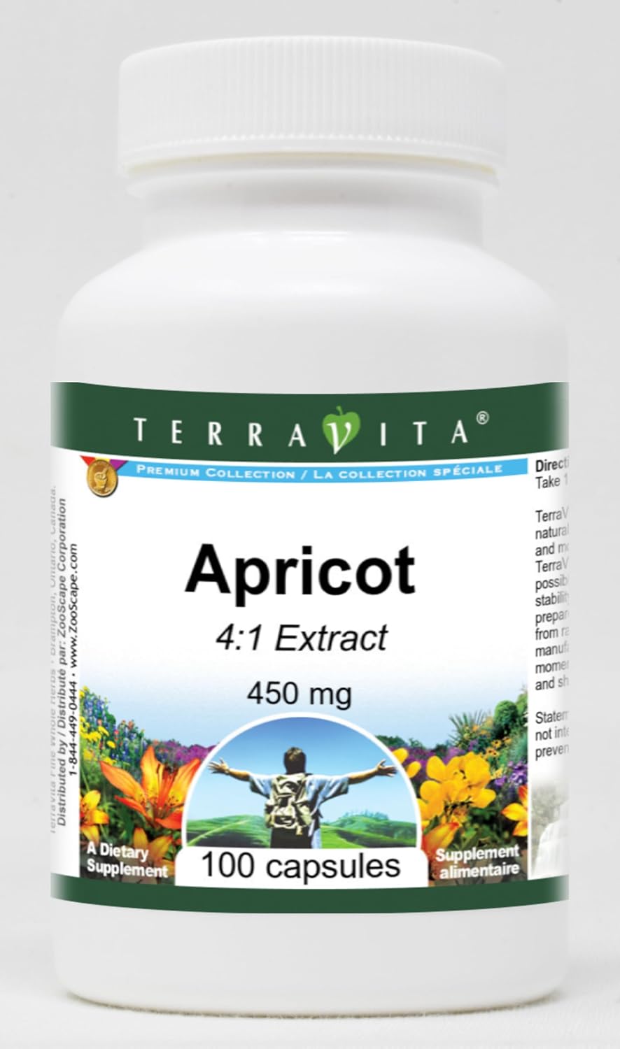 Apricot 4:1 Extract - 450 mg, 100 Cápsulas - Terravita