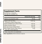 Amen Sea Moss, 1000 mg Musgo Marino Orgánico con Vejiga de Mar, Raíz de Bardana, Vitamina C y Pimienta Negra - 90 Cápsulas Veganas