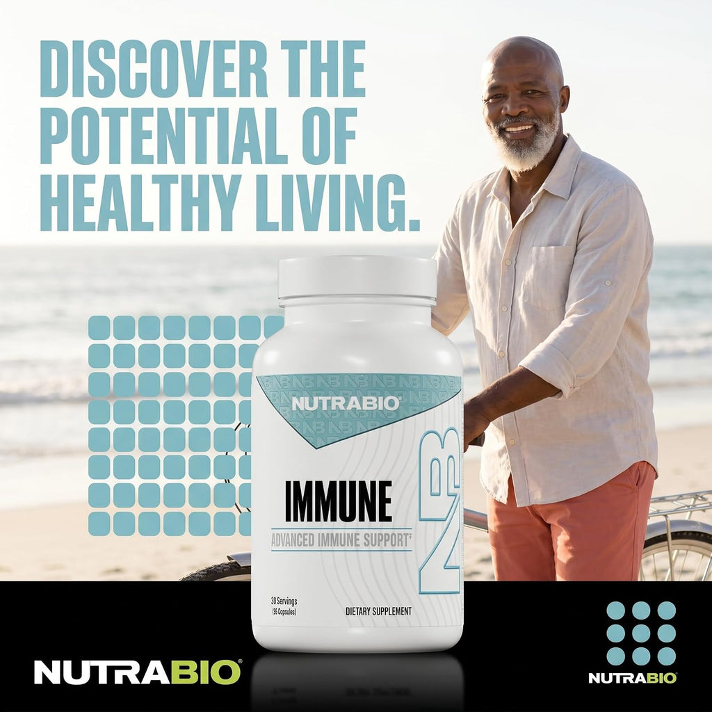 NutraBio Immune Support Supplement con EpiCor, 90 Cápsulas Vegetales