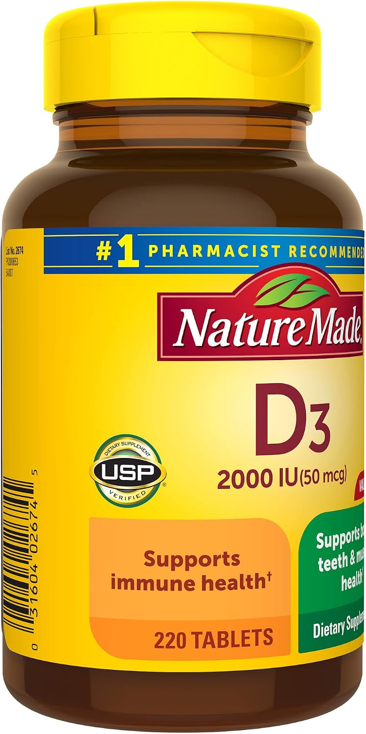 Vitamina D3 2000 UI - 220 comprimidos - Nm