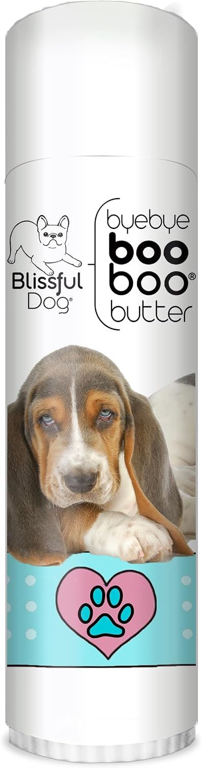 The Blissful Dog .50 oz Tube Basset Hound – Manteca de karité y manteca de cacao: Conocidas por sus propiedades – Image 1