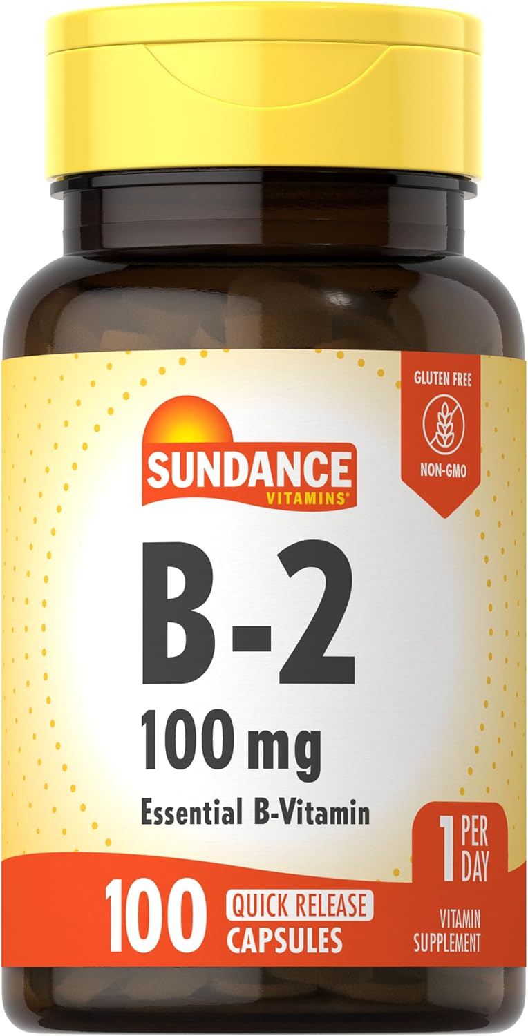 Sundance Vitamina B-2 (Riboflavina) 100 mg - 100 Cápsulas
