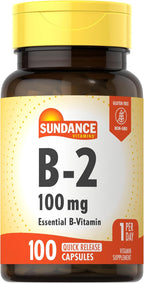 Sundance Vitamina B-2 (Riboflavina) 100 mg - 100 Cápsulas
