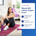 Pure Encapsulations Mineral 650 Sin Cobre y Sin Hierro | Combinación Hipoalergénica de Minerales Quelados en Equilibrio | 180 Cápsulas