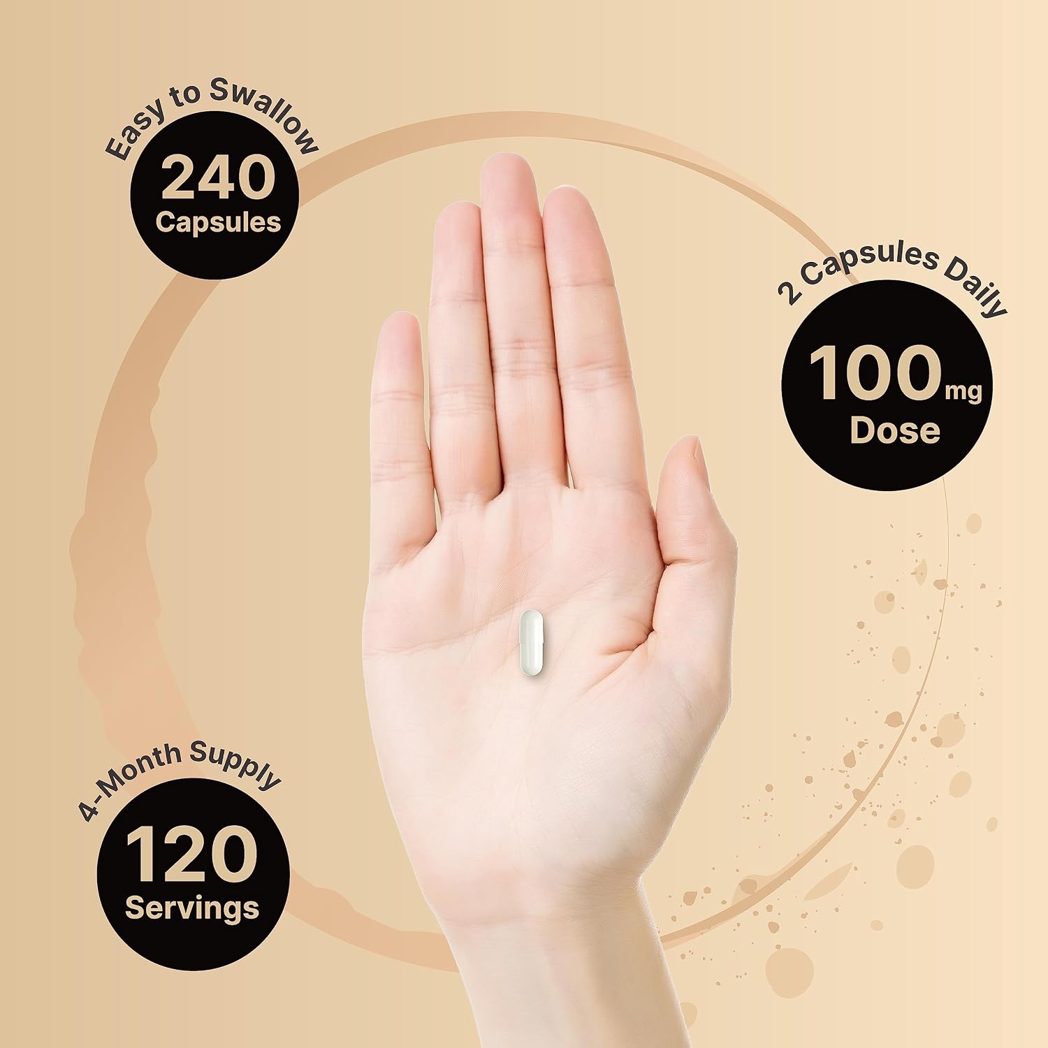 NatureBell P5P Vitamina B6 100mg por dosis, 240 Cápsulas - Piridoxal-5-Fosfato Activado