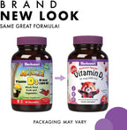Bluebonnet Nutrition Rainforest Animalz Vitamina D3 400 UI Comprimidos Masticables, Sabor Bayas Mixtas, 90 Unidades