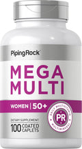 Piping Rock Multivitamínico para Mujeres 50 Plus - 100 Comprimidos Recubiertos