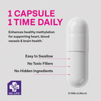 MD Life L-Metilfolato 15 mg - Complemento Alimenticio con Metilfolato Activo - 90 Cápsulas
