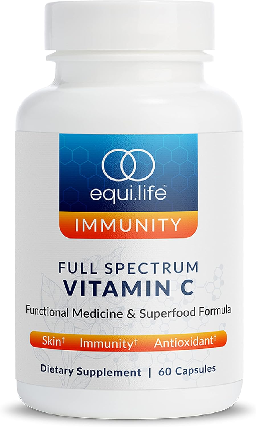 Equilife Vitamina C de Espectro Completo con Quercetina, 60 Cápsulas