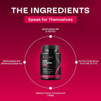Suplemento de TMG Trimethylglycine con Complejo B Metilado - 500mg de Betaína TMG con Cofactores de Vitaminas B Metiladas para Apoyo de Homocisteína, Corazón e Hígado - Vegano y No GMO (Suministro de 2 Meses)