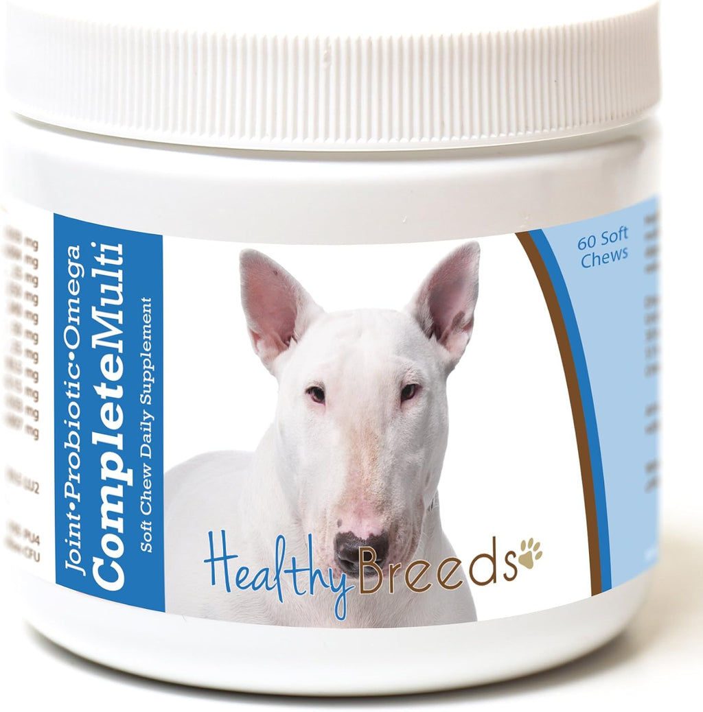 Healthy Breeds Bull Terrier Multivitamínico Todo en Uno Masticables Suaves 60 Unidades