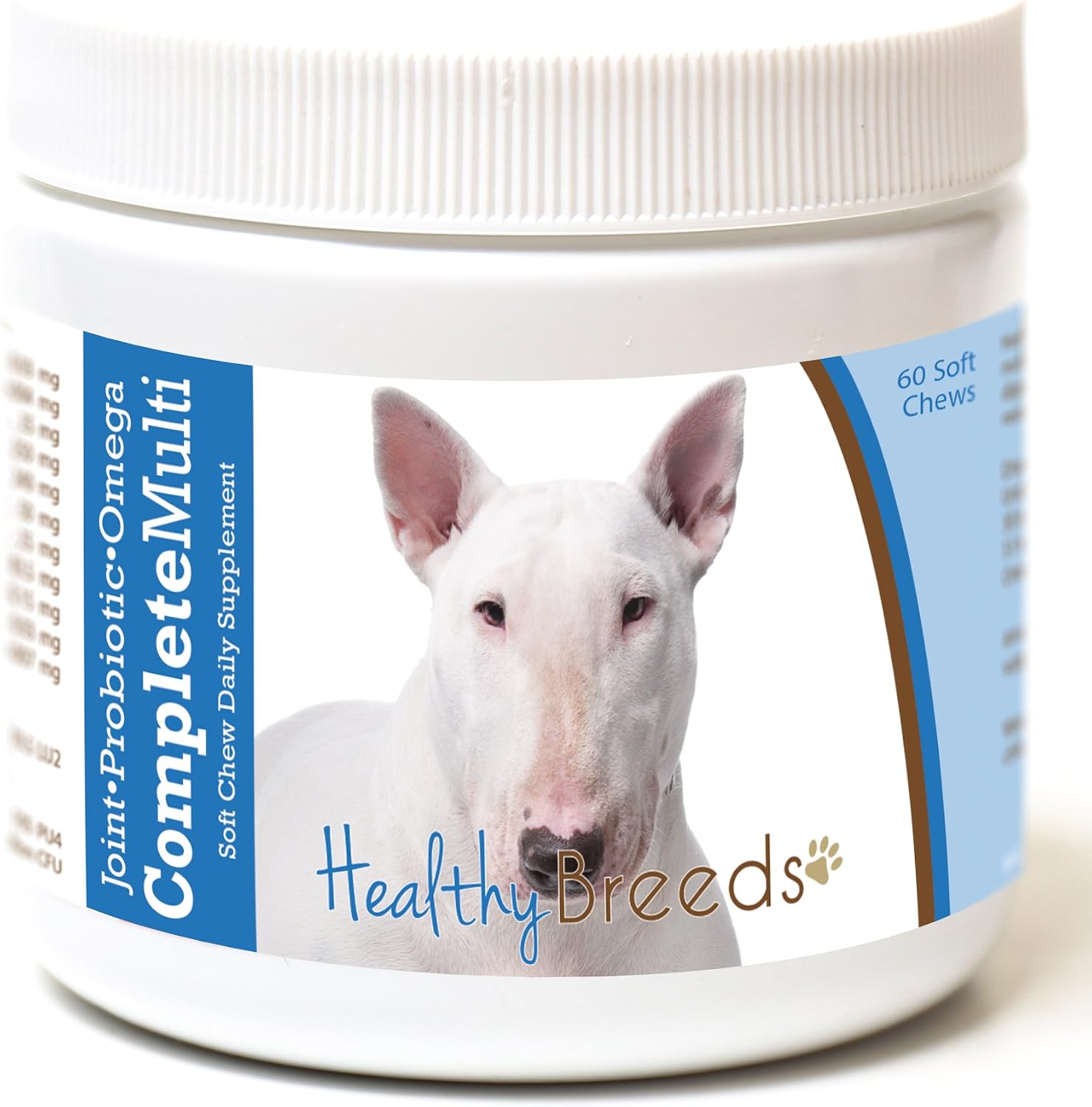 Healthy Breeds Bull Terrier Multivitamínico Todo en Uno Masticables Suaves 60 Unidades