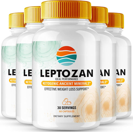 Leptozan Cápsulas - Suplemento Premium Natural (5 Paquetes)