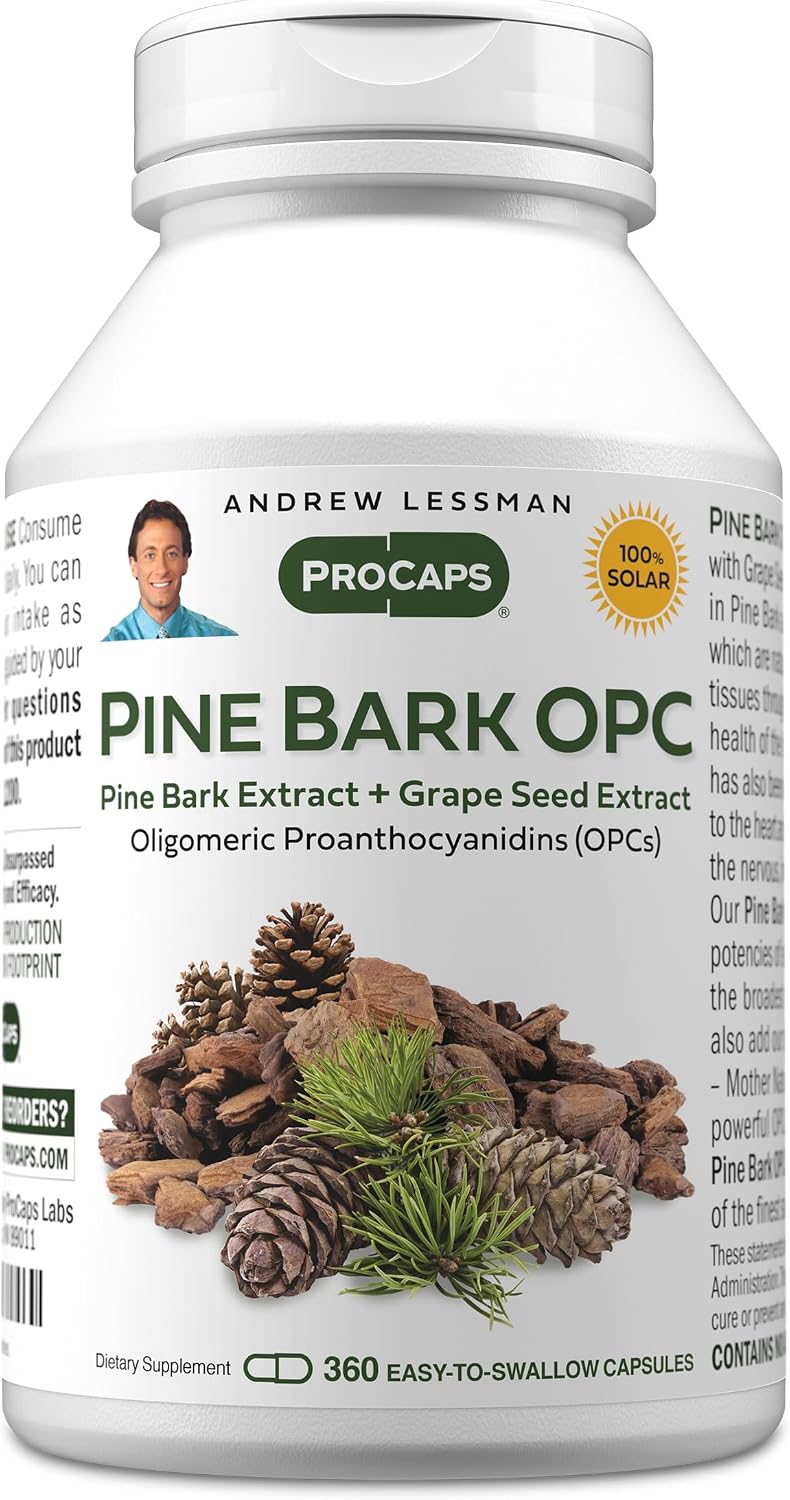 ANDREW LESSMAN Pine Bark OPC Anti-Oxidant Extracts - 60 Cápsulas