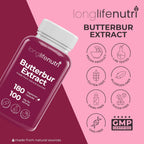 Extracto de Petasites (Butterbur) 100mg - 180 Cápsulas Vegetales - LongLifeNutri