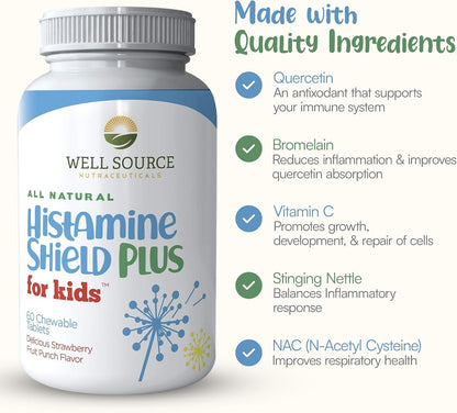 Histamine Shield Plus Antihistamínico – Quercetina: Un flavonoide antioxidante que se encuentra en alimentos como – Image 7
